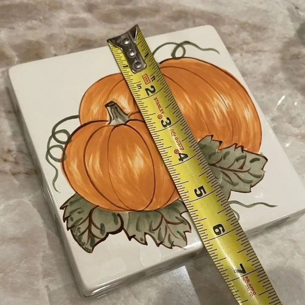 Williams Sonoma handpainted Pumpkin trivet